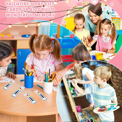 💖🎨 Mini Watercolor Paint Set for Valentine’s Day – Portable Art Kit, Romantic Gift for Artists & DIY Lovers