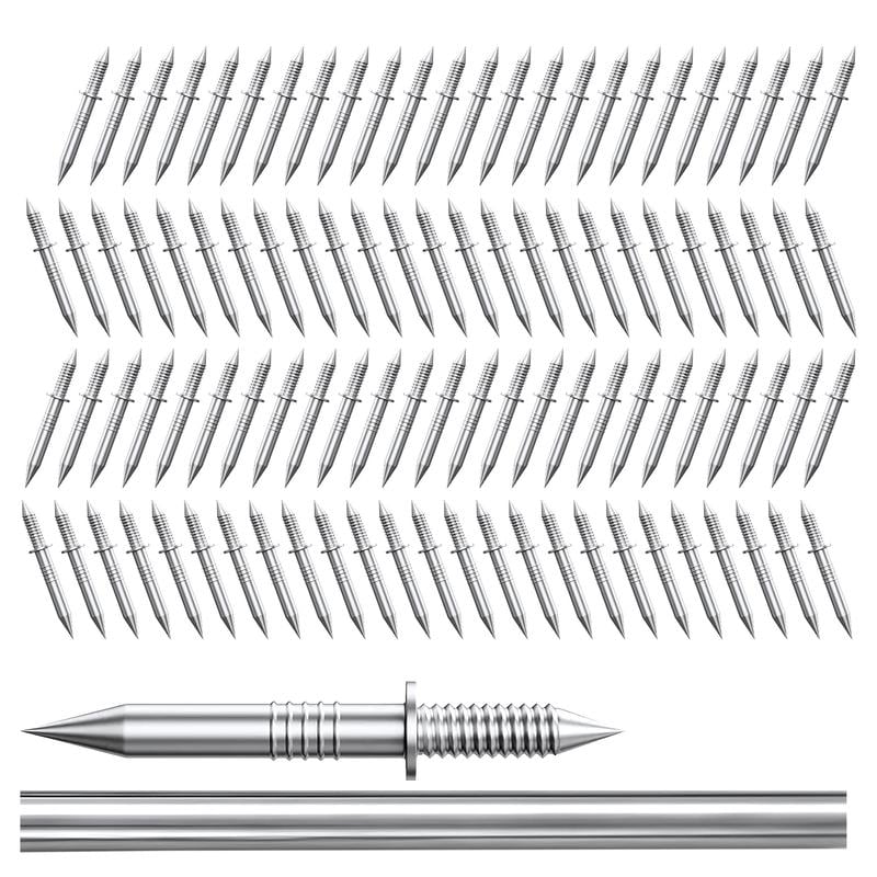 🔩 Double-Headed Skirting Nails | Seamless Non-Marking Invisible Thread Fasteners ✨