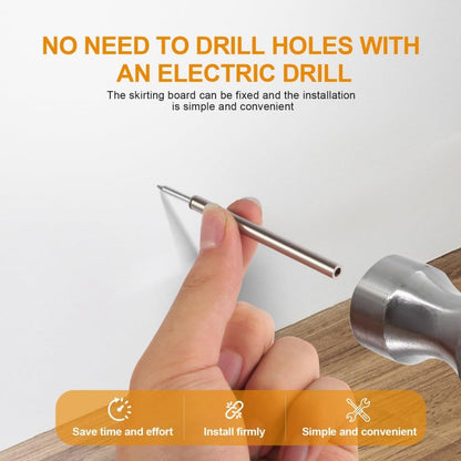 🔩 Double-Headed Skirting Nails | Seamless Non-Marking Invisible Thread Fasteners ✨