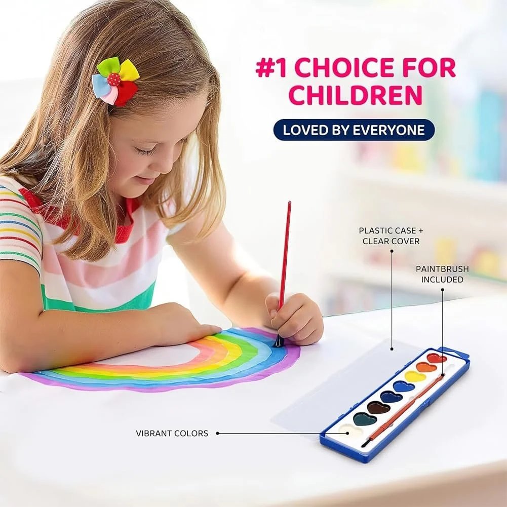 💖🎨 Mini Watercolor Paint Set for Valentine’s Day – Portable Art Kit, Romantic Gift for Artists & DIY Lovers