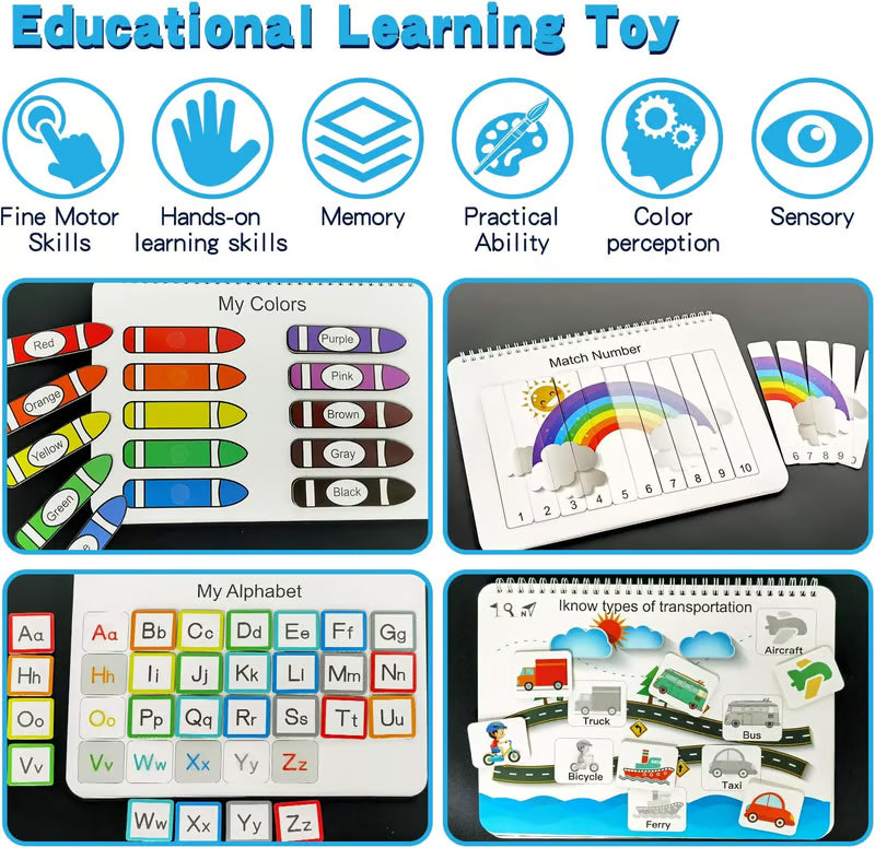 🎁 Preschool Busy Book for Kids📚 | Screen-Free Learning Fun for Toddlers & Preschoolers