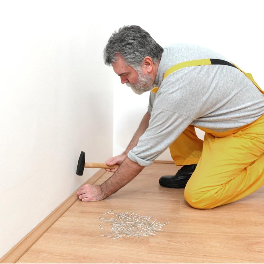 🔩 Double-Headed Skirting Nails | Seamless Non-Marking Invisible Thread Fasteners ✨