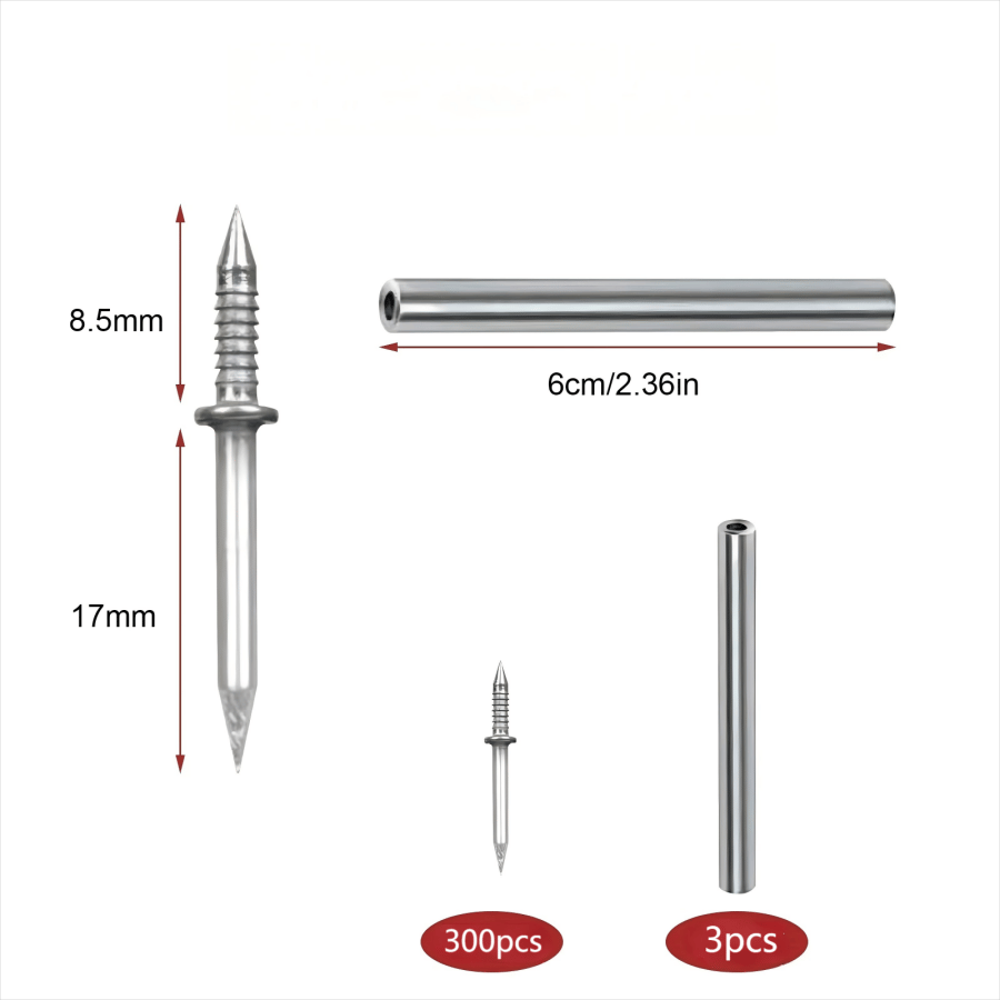 🔩 Double-Headed Skirting Nails | Seamless Non-Marking Invisible Thread Fasteners ✨
